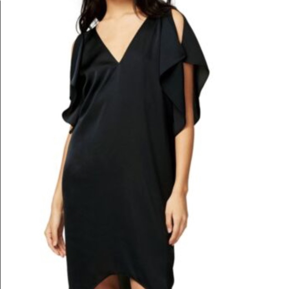 RACHEL Rachel Roy Open Shoulder Dress Color-Black Size-XXL NWOT